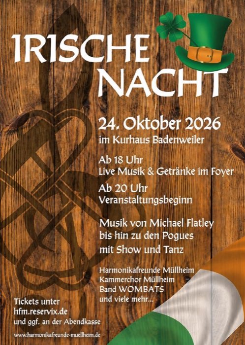 Irische Nacht mit den Harmonikafreunden Müllheim, 24.10.