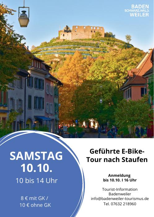 E-Bike-Tour nach Staufen, 10.10.